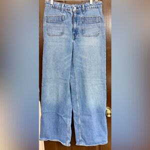 Free Assembly Light Blue Women's Wide Leg Jeans